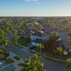 overhead view of a home